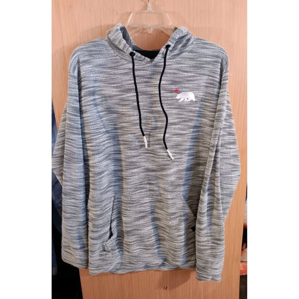Dikotomy Premium‎ Basics Standard Fit Large Pull Over Hoodie Gray Alien Logo